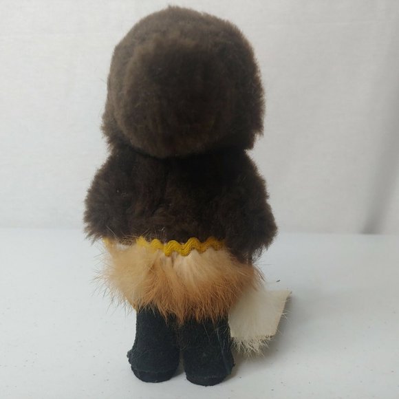 Inuit The People Girl Doll Toy 6" Traditional Native Fur Clothing USA Alaska - Picture 5 of 11